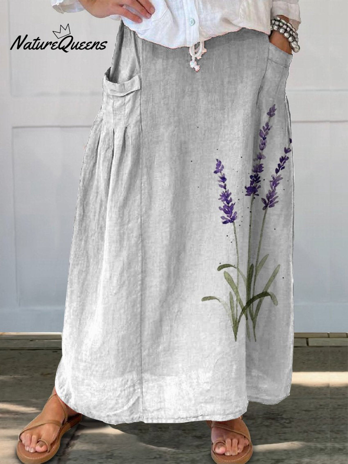 Elegant-Linen Pocket Dress