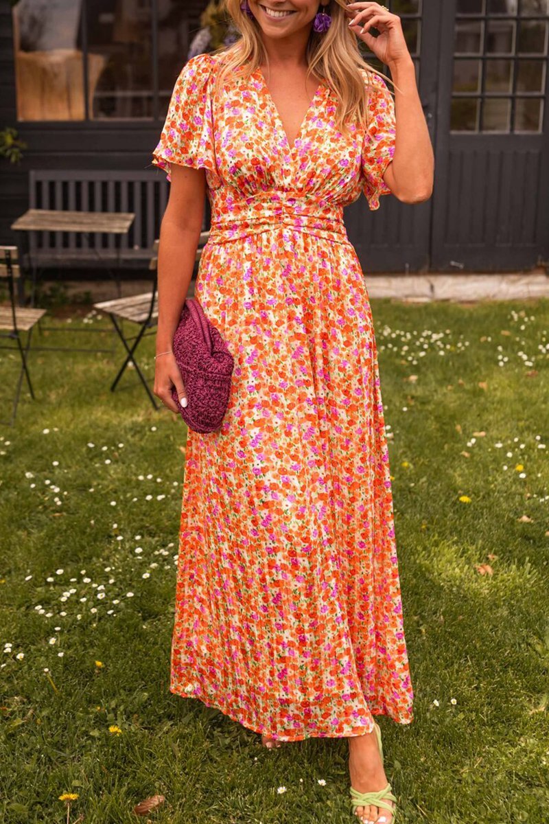 Elegant Floral Maxi Dress