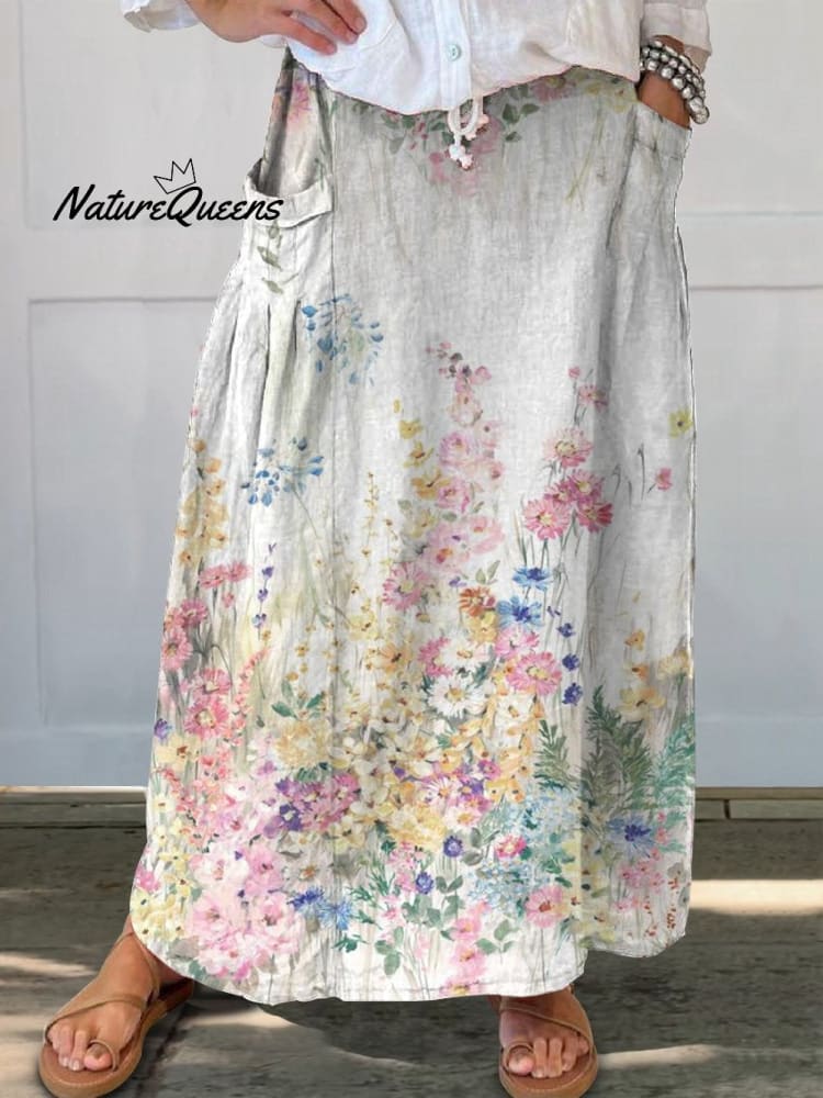 Vintage Floral Casual Dress