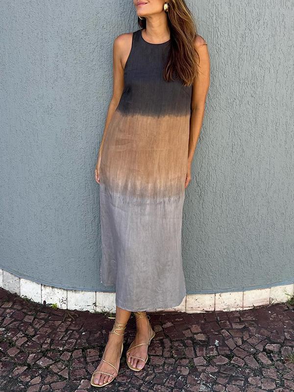 Sleek Gradient Dress for Casual Elegance