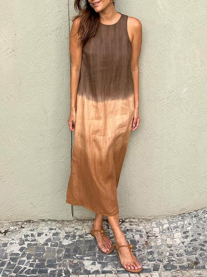 Sleek Gradient Dress for Casual Elegance