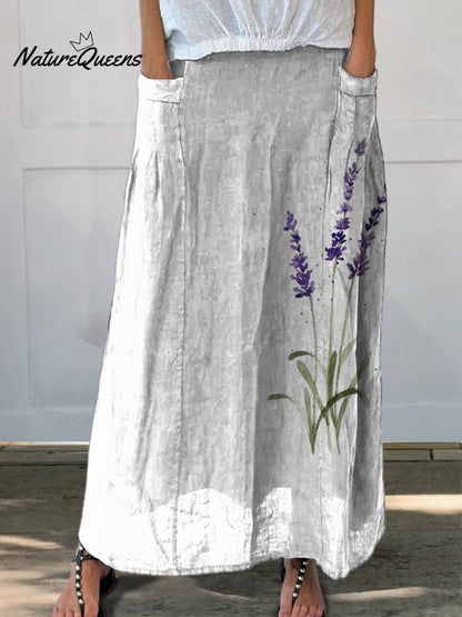 Elegant-Linen Pocket Dress