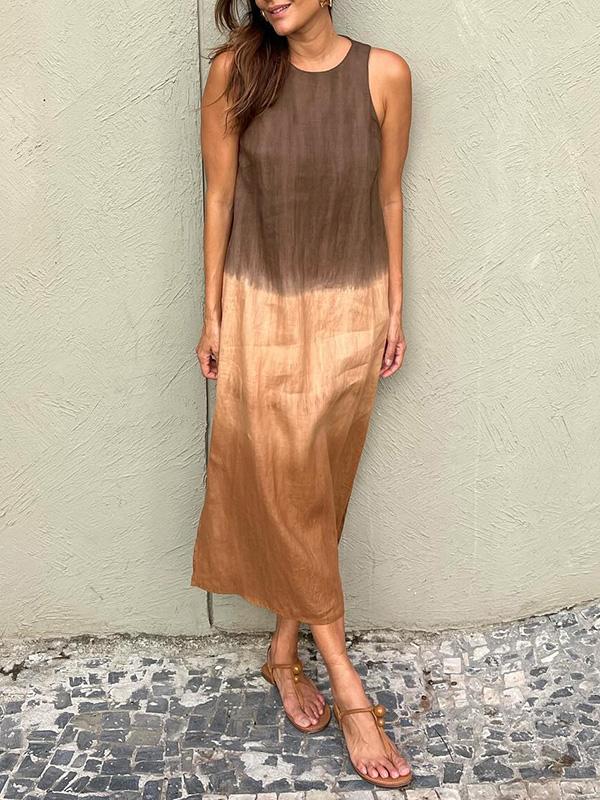 Sleek Gradient Dress for Casual Elegance