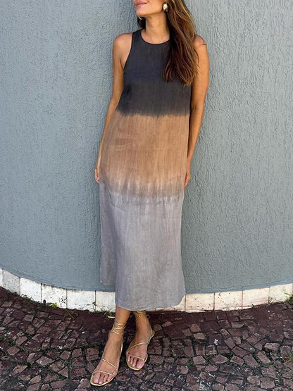 Sleek Gradient Dress for Casual Elegance