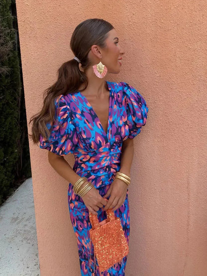 Vibrant Flowing Dress