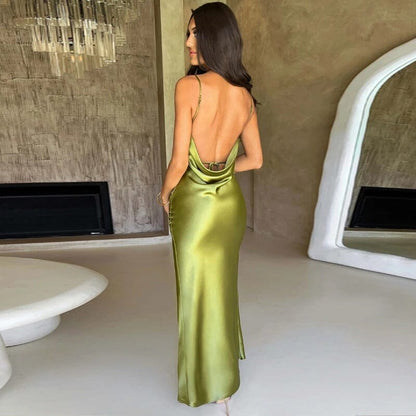 Satin Shine Maxi Dress