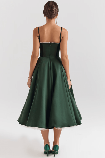 Elegant-Sculpting Midi Dress