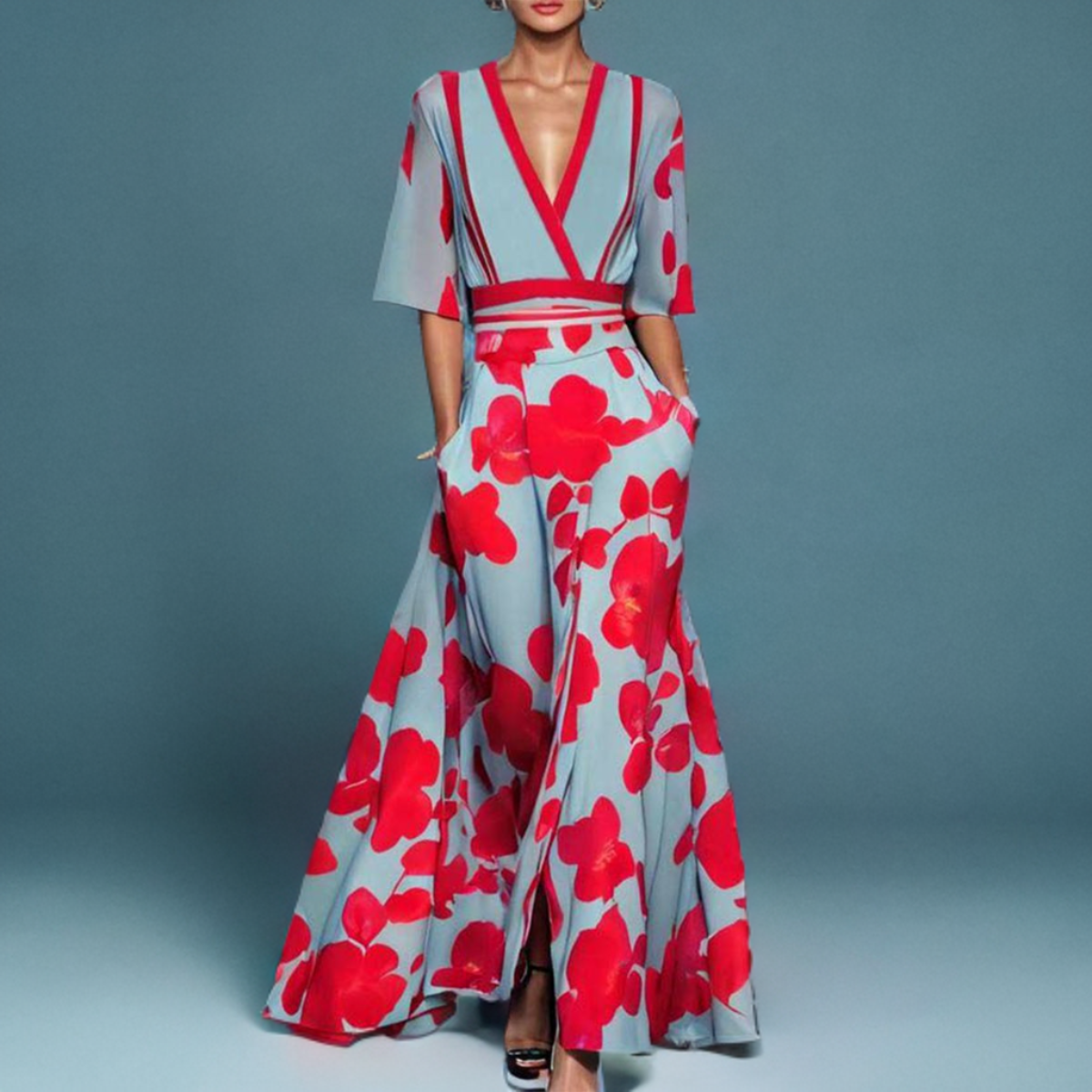 Floral Elegance Maxi Dress