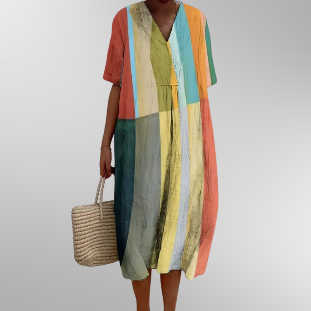Effortless Chic Striped Maxi Dress