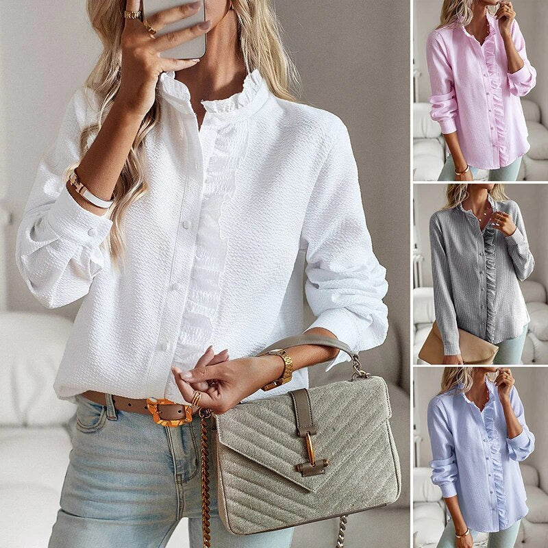 Feminine Ruffle Blouse