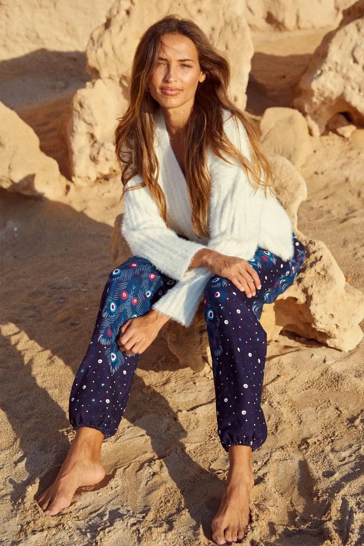 Gentle-Support Harem Trousers