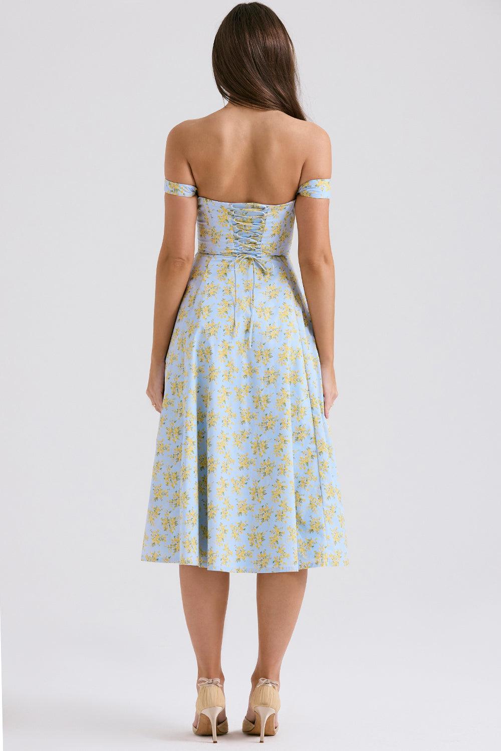 Floral-Fit Midi Dress