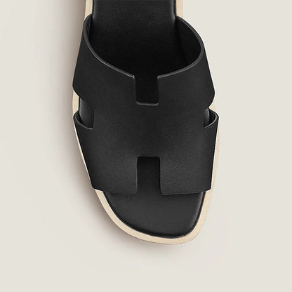 Vegan-Leather Comfort Sandals