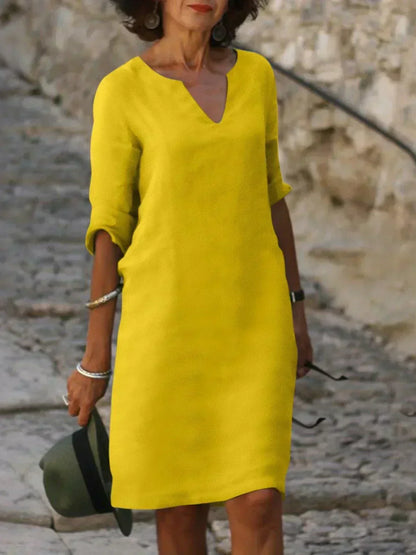 Elegant V-Neck Dress