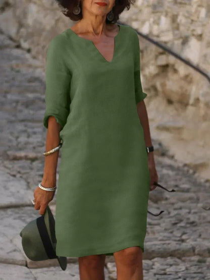 Elegant V-Neck Dress