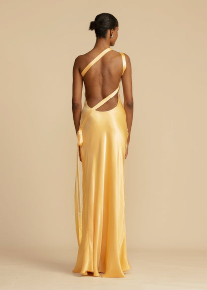 Silk Maxi Dress with Elegant Straps
