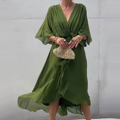 Flattering Curves V-Neck Dress