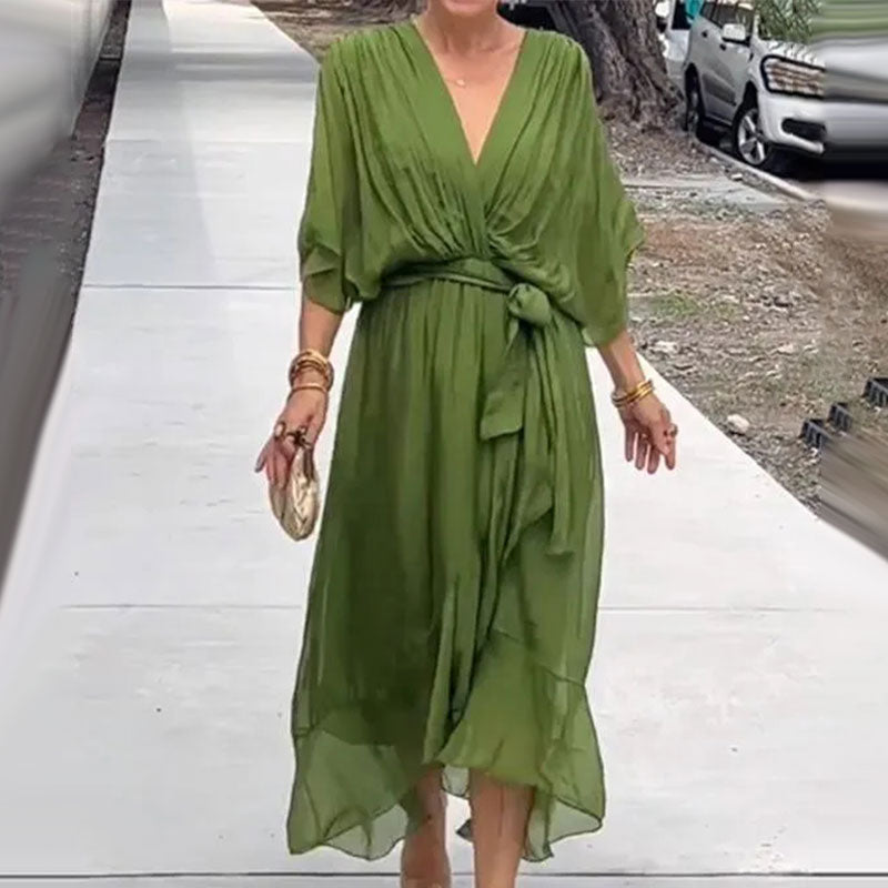 Flattering Curves V-Neck Dress