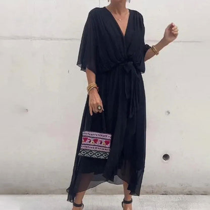 Flattering Curves V-Neck Dress