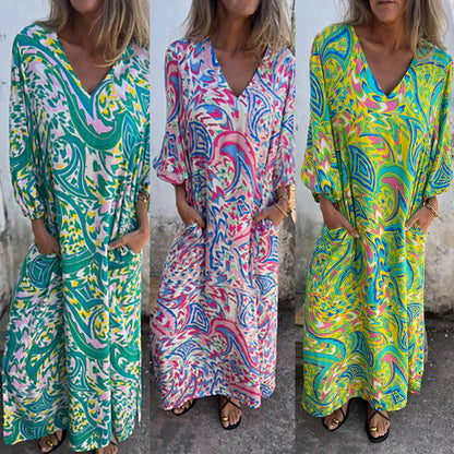 Elanora Abstract Maxi Dress