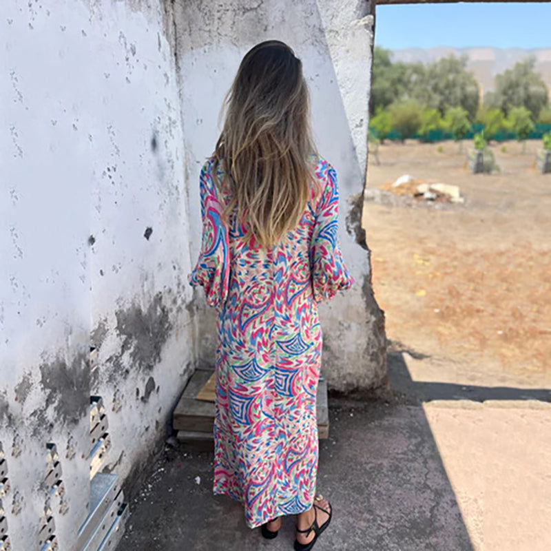 Elanora Abstract Maxi Dress