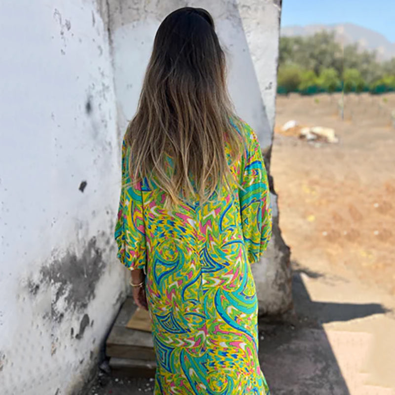 Elanora Abstract Maxi Dress