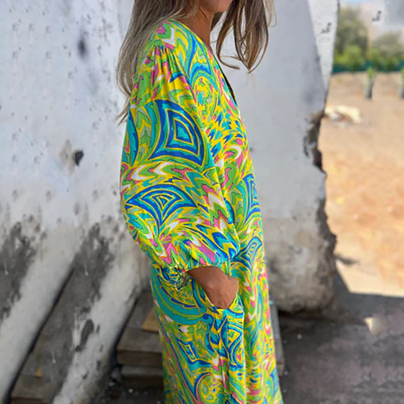 Elanora Abstract Maxi Dress