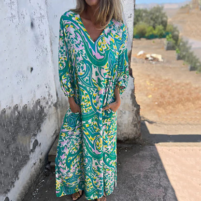 Elanora Abstract Maxi Dress