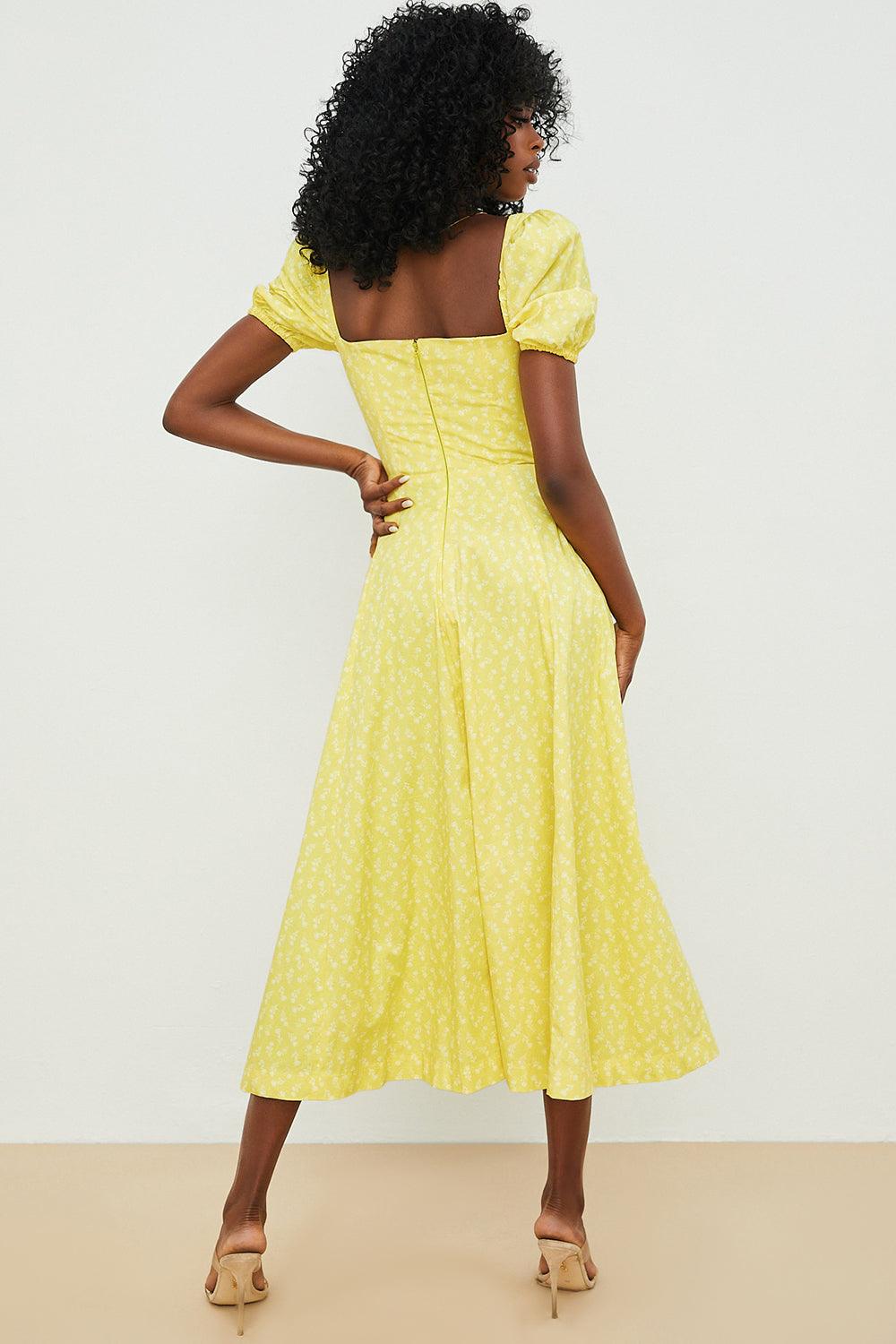 Floral-Print Midi Dress