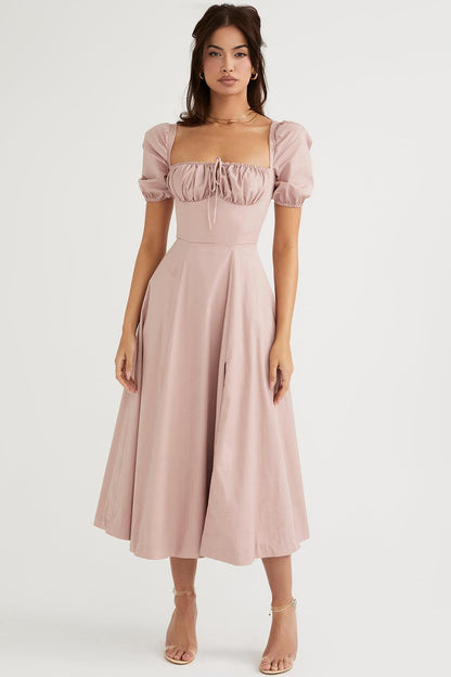Floral-Print Midi Dress
