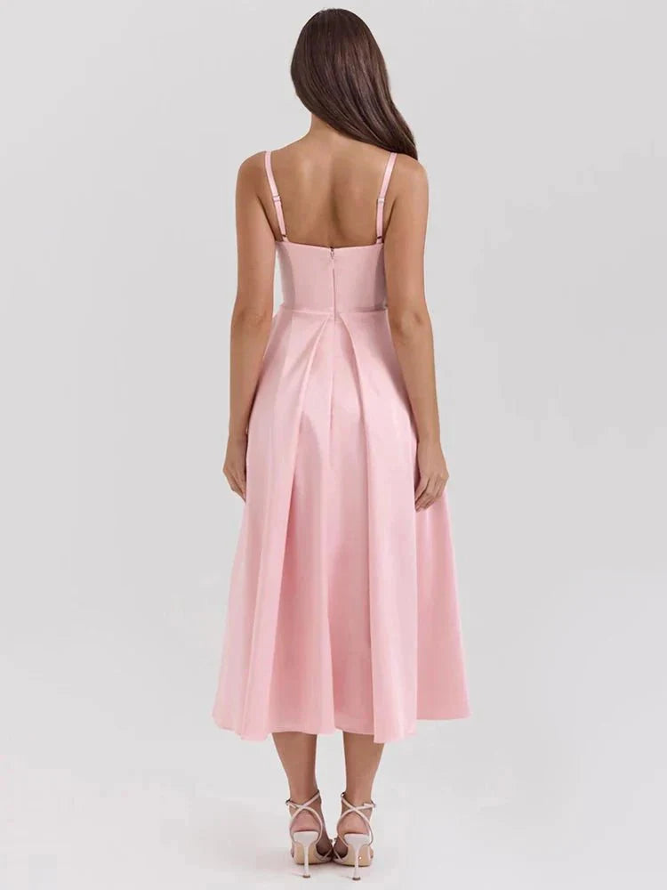 Glamorous Satin Midi Dress