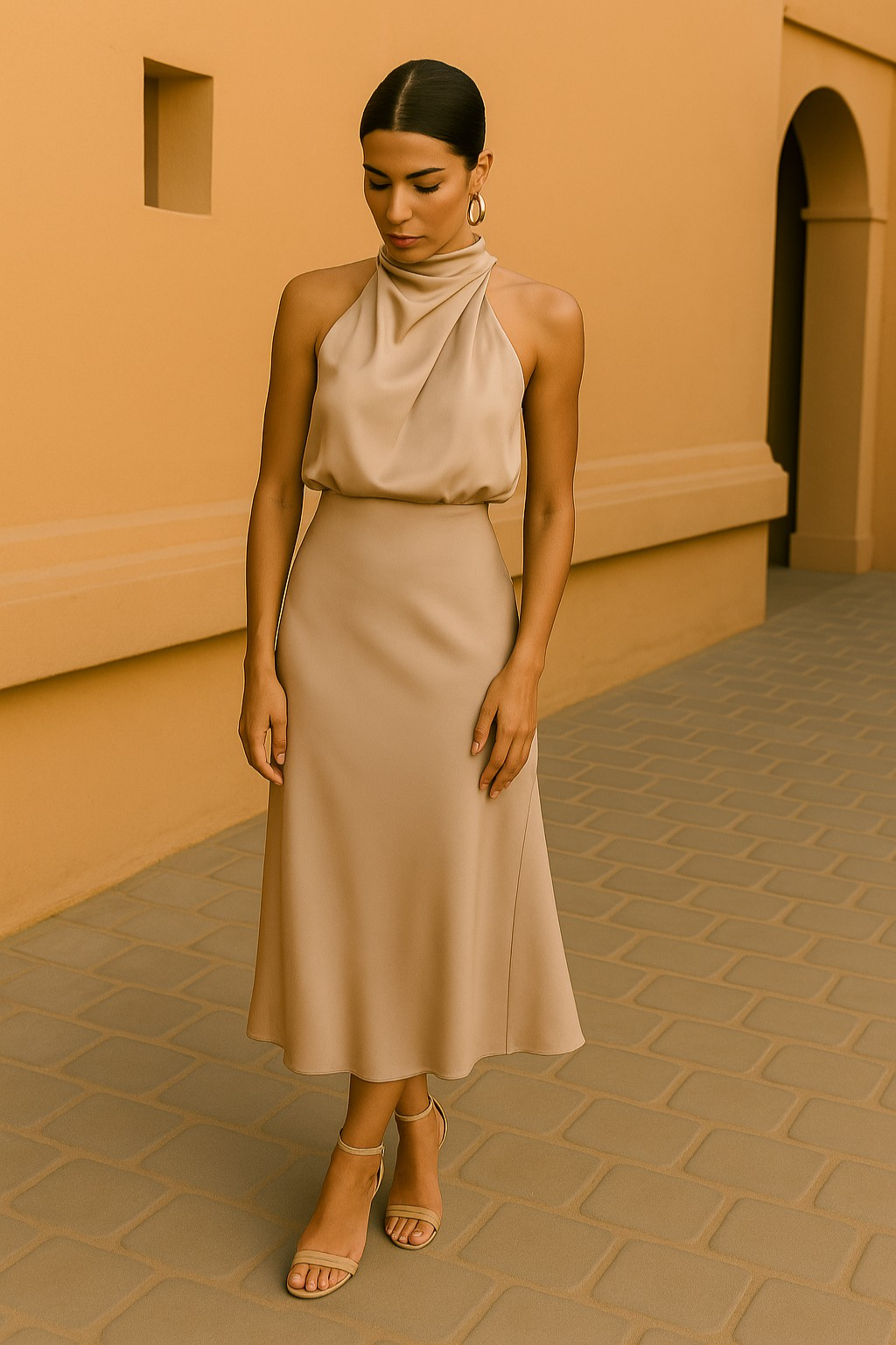 Satin Elegance Evening Robe