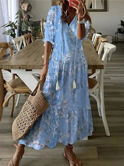 Chic Boho Maxi for Tummy Confidence