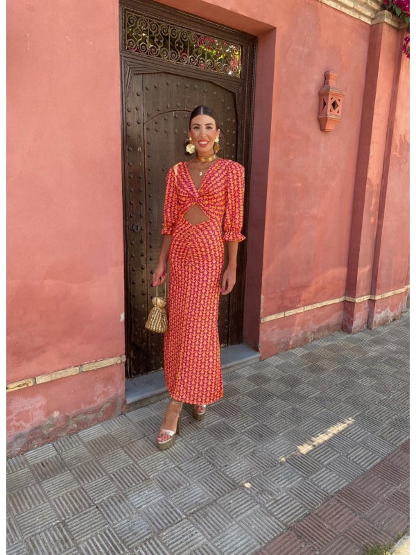 Elegant Mid-Length Summer Dress