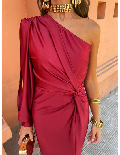 Glam-One-Shoulder Dress
