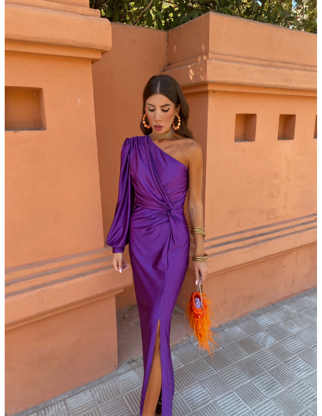 Glam-One-Shoulder Dress
