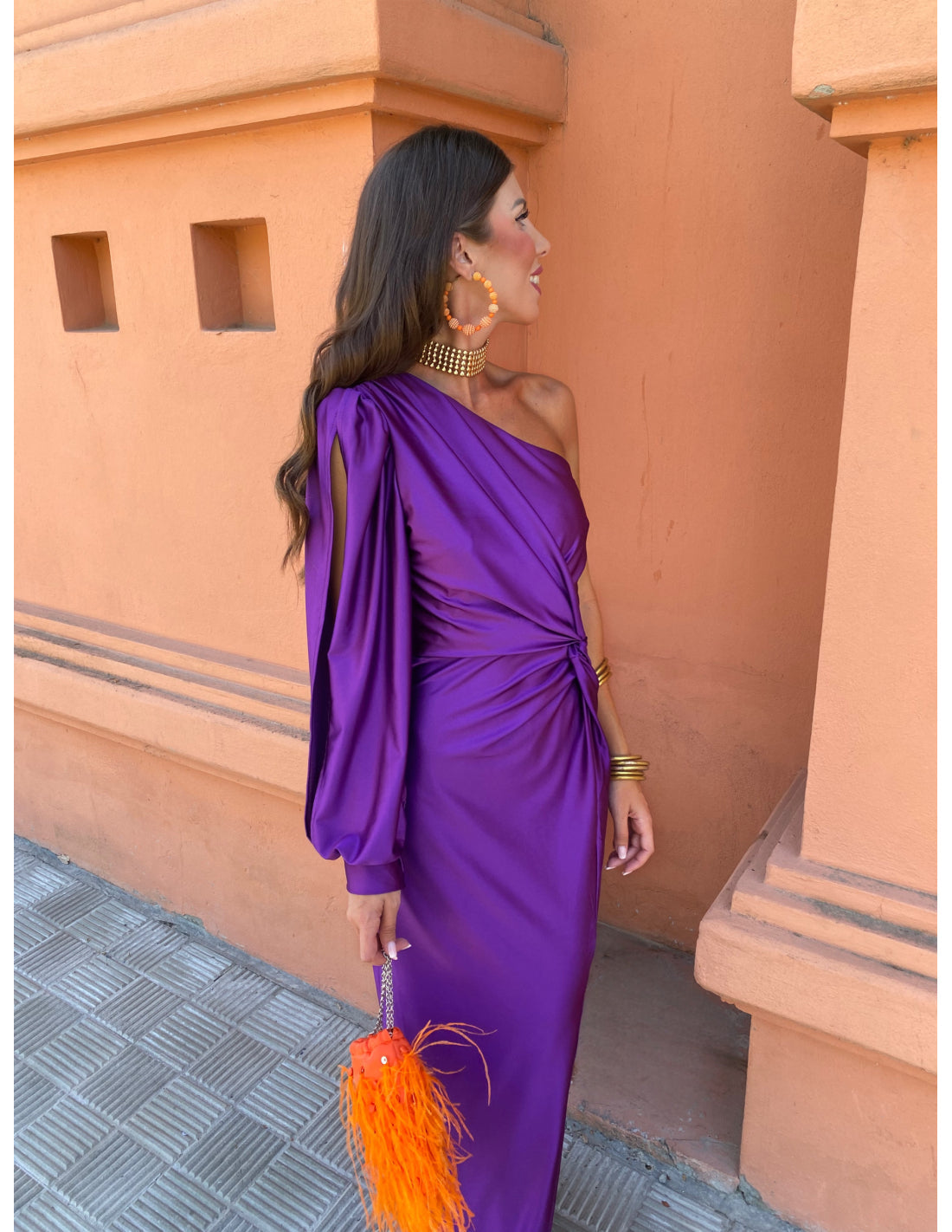 Glam-One-Shoulder Dress
