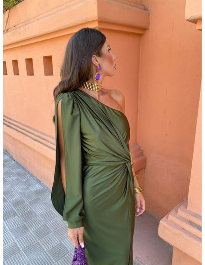 Elegant-Asymmetric Evening Dress