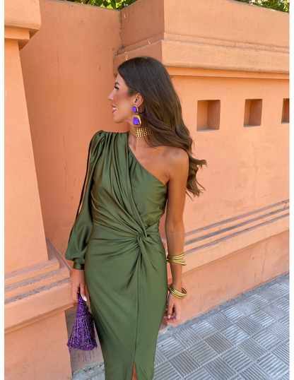 Elegant-Asymmetric Evening Dress