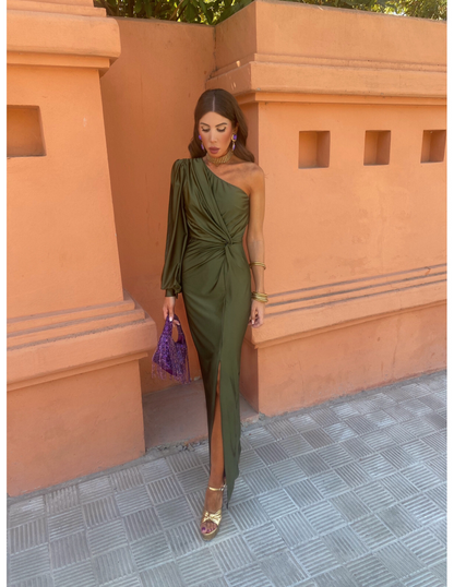 Elegant-Asymmetric Evening Dress