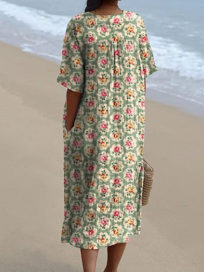 Daisy-Breeze Summer Dress
