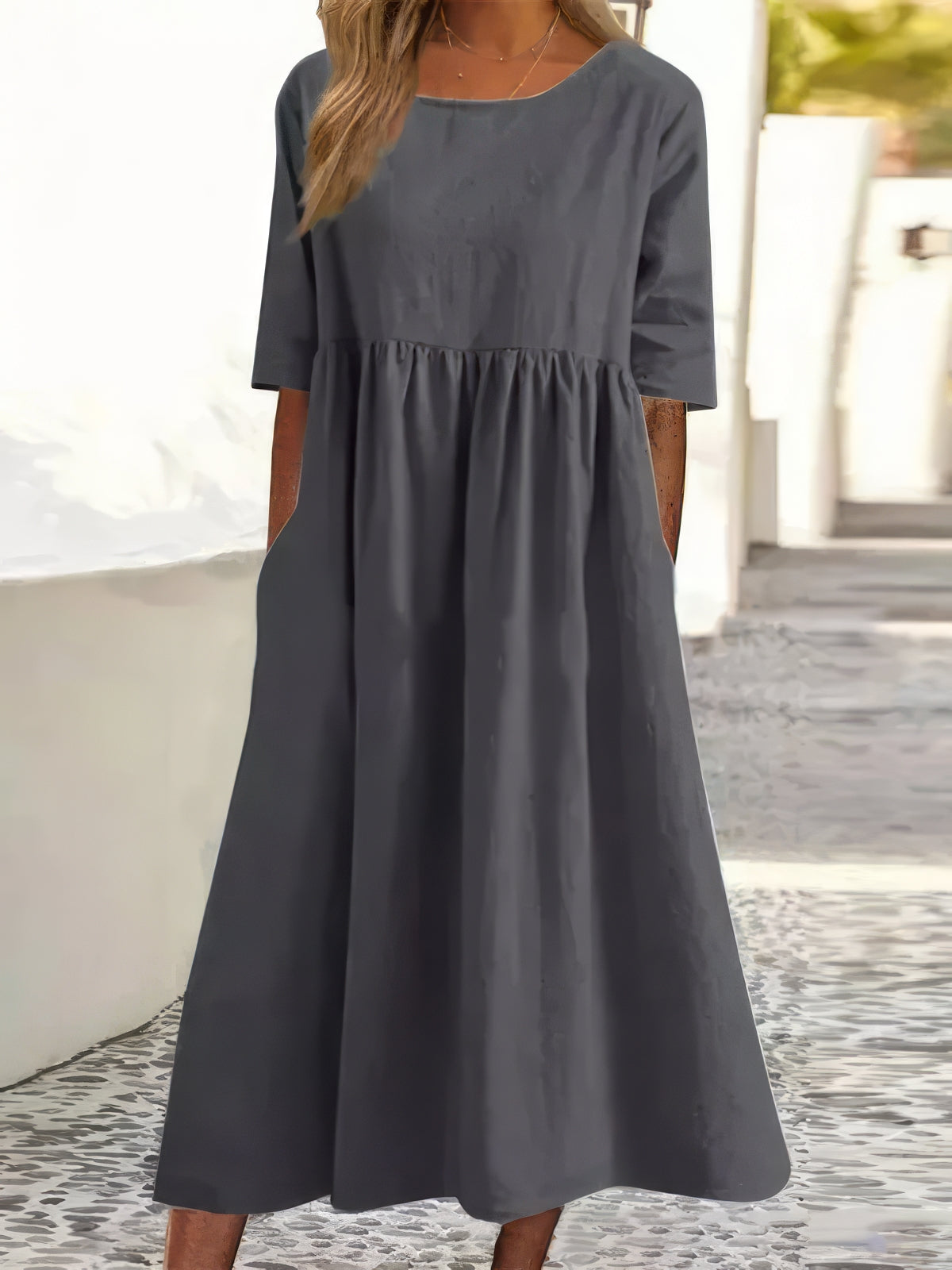 Effortless A-Line Comfort Dress