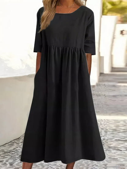 Effortless A-Line Comfort Dress