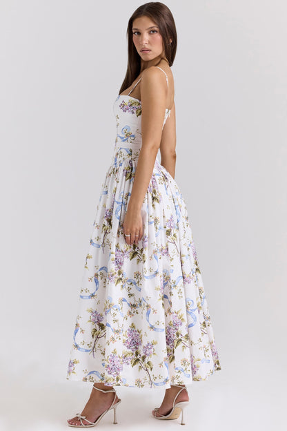 Sculpting Floral Midi Dress